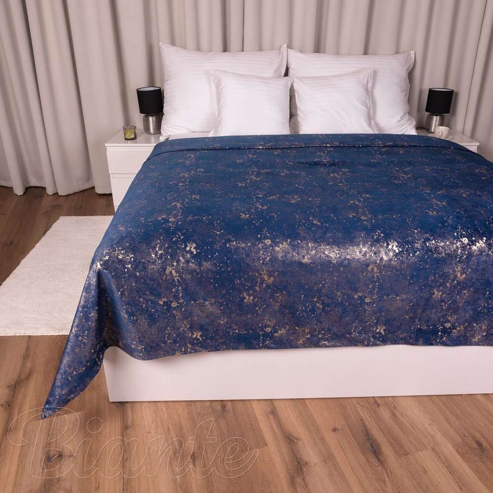 Sametový přehoz na postel Isabela IBL-005 Gold Design královsky modrá - Biante.cz Sametový přehoz na postel Isabela IBL-005 Gold Design královsky modrá - Biante.cz