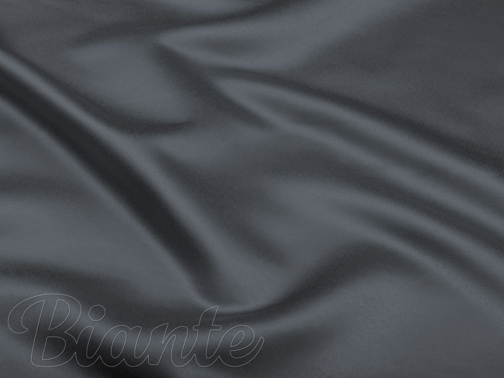 Látka polyesterový satén LUX-L049 Antracitově šedá - šířka 150 cm - detail 5 - Biante.cz Látka polyesterový satén LUX-L049 Antracitově šedá - šířka 150 cm - detail 5 - Biante.cz