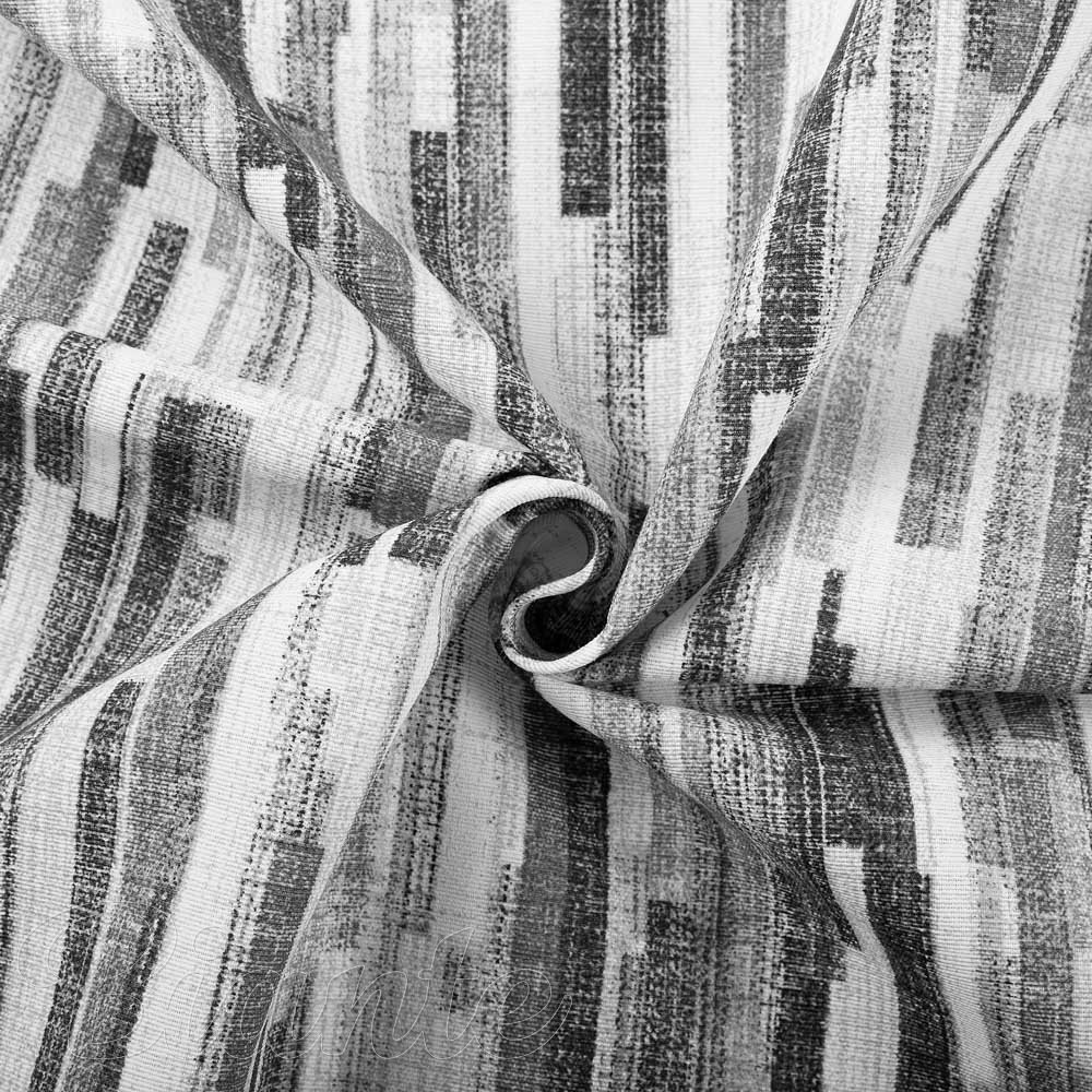 Dekorační látka Leona LN-175 Šedo-černé proužky - šířka 140 cm a 280 cm - detail 2 - Biante.cz