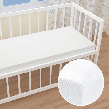 Dětské jersey napínací prostěradlo do postýlky JR-031 Bílé - Biante.cz Dětské jersey napínací prostěradlo do postýlky JR-031 Bílé - Biante.cz