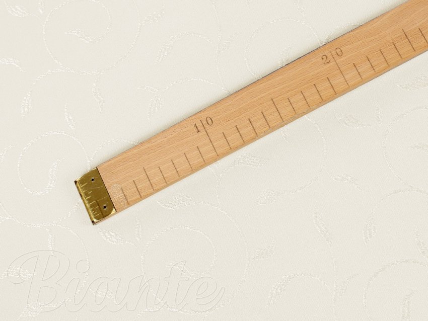 Teflonová látka na ubrusy TF-026 Pnoucí lístky - smetanová - šířka 160 cm - detail 4 - Biante.cz
