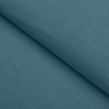 Lněná látka LEN-024 Petrolejově modrá - metráž šířka 140 cm - detail 2 - Biante.cz