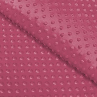 Dětská látka Minky TOP 3D puntíky MKP-057 Ostružinová - šířka 170 cm - Biante.cz Dětská látka Minky TOP 3D puntíky MKP-057 Ostružinová - šířka 170 cm - Biante.cz