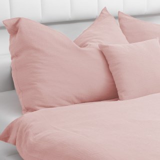 Dětské mušelínové povlečení do postýlky Nature MSN-078 Pudrově růžové - detail 1 - Biante.cz