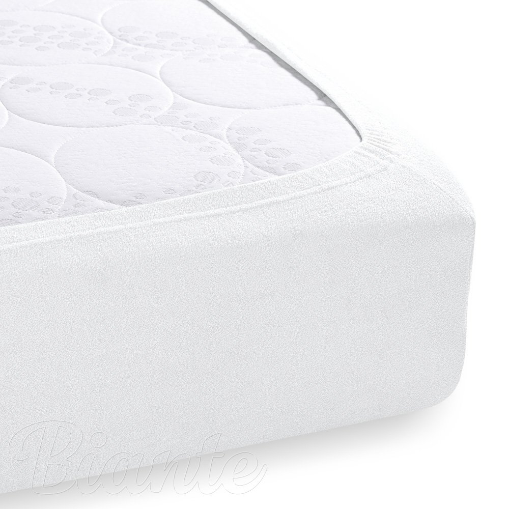 Dětské froté napínací prostěradlo do postýlky FR-031 Bílé - detail 2 - Biante.cz