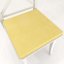 Čtvercový podsedák BKW-209 Žlutozelený žíhaný - 38x38x3 cm - Biante.cz