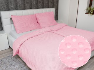 Hřejivé ložní povlečení Minky 3D puntíky MKP-035 Světle růžové - Biante.cz Hřejivé ložní povlečení Minky 3D puntíky MKP-035 Světle růžové - Biante.cz