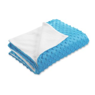 Dětská oboustranná deka Minky puntíky/Polar MKP-034 Modrá - Biante.cz Dětská oboustranná deka Minky puntíky/Polar MKP-034 Modrá - Biante.cz