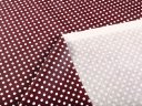 Bavlněná látka/plátno Sandra SA-339 Bílé puntíky na tmavě červeném - šířka 140 cm - detail 4 - Biante.cz
