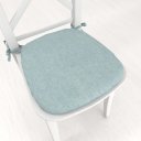 Oblý podsedák BKW-212 Mátově zelený žíhaný - 39x37x3 cm - Biante.cz