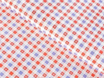 Dekorační látka Leona LN-028 Červeno-modré káro - šířka 140 cm - detail 1 - Biante.cz