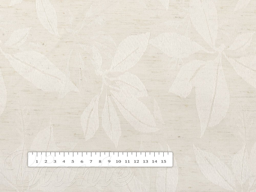Teflonová látka na ubrusy TF-065 Listy na režném - šířka 160 cm - detail 7 - Biante.cz Teflonová látka na ubrusy TF-065 Listy na režném - šířka 160 cm - detail 7 - Biante.cz