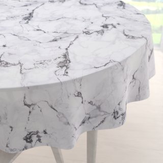 Dekorační kulatý ubrus PM-064 Šedý mramor - Biante.cz