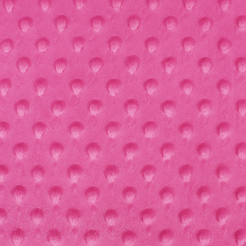 Dětská látka Minky 3D puntíky MKP-020 Růžovo fialová - šířka 150 cm - detail 6 - Biante.cz