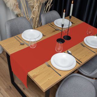 Dekorační běhoun na stůl Rongo RG-088 Cihlově červený - detail 1 - Biante.cz Dekorační běhoun na stůl Rongo RG-088 Cihlově červený - detail 1 - Biante.cz