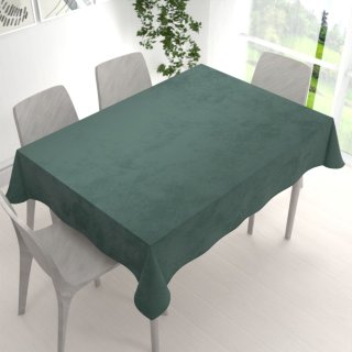 Sametový obdélníkový ubrus Velvet Premium SVP-040 Lesní zelená - detail 1 - Biante.cz