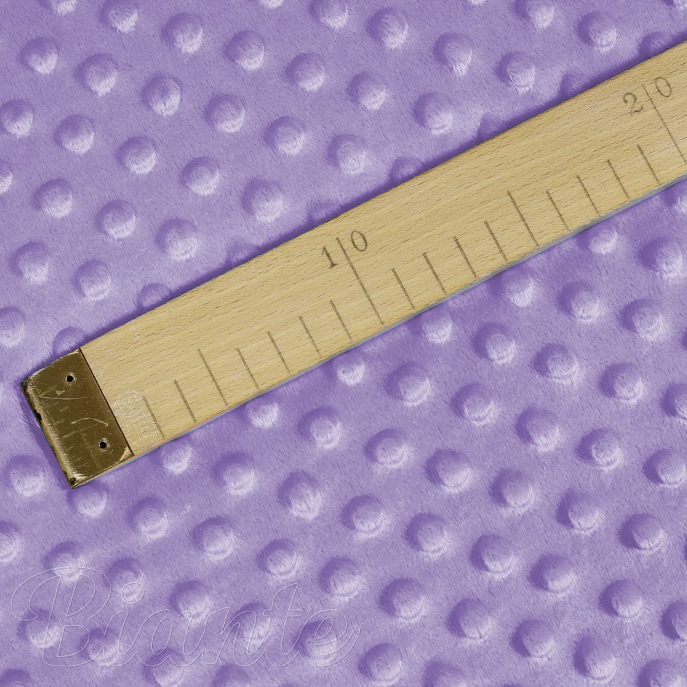 Dětská látka Minky TOP 3D puntíky MKP-058 Fialová - šířka 170 cm - detail 5 - Biante.cz