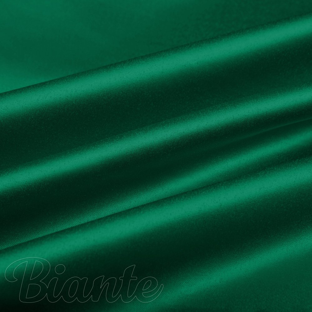 Látka polyesterový satén LUX-012 Zelená - šířka 150 cm - Biante.cz
