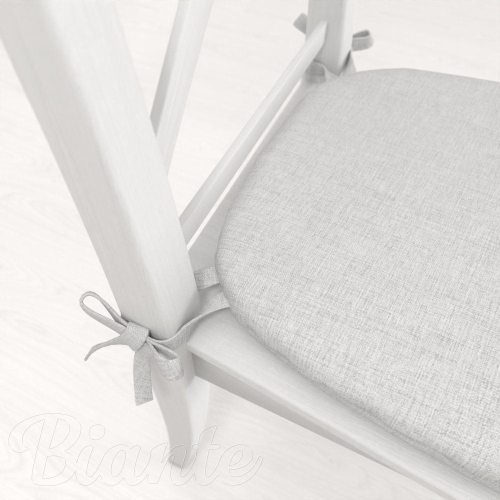 Oblý podsedák BKW-251 Světle šedý žíhaný - 39x37x3 cm - detail 1 - Biante.cz