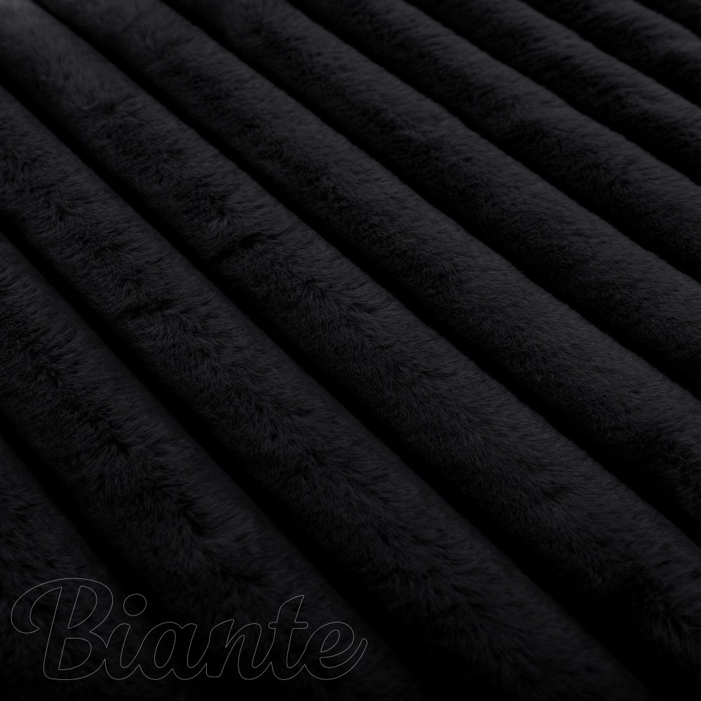 Plyš/umelá kožušina PL-010 Čierna - šírka 150 cm - detail 6 - Biante.sk