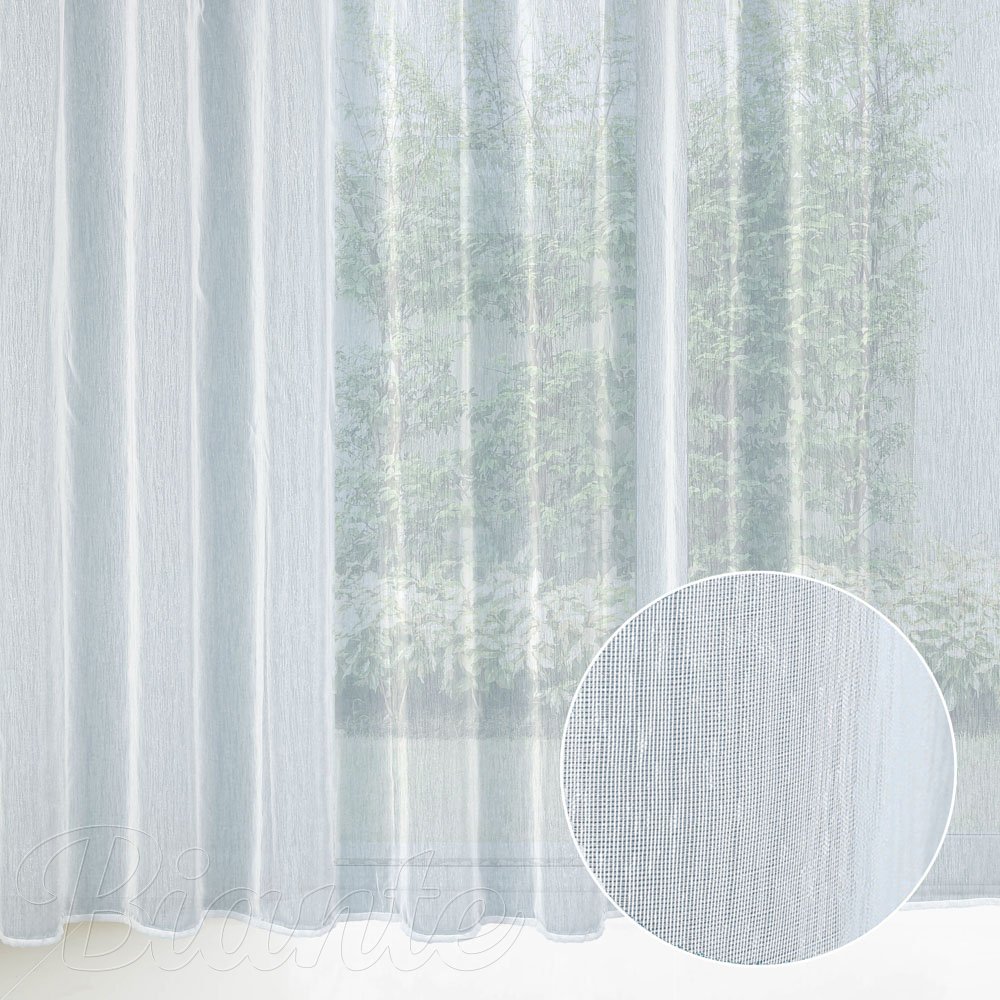 Voál bílý melírovaný bez olůvka ZAC-012 výška 300 cm - Biante.cz