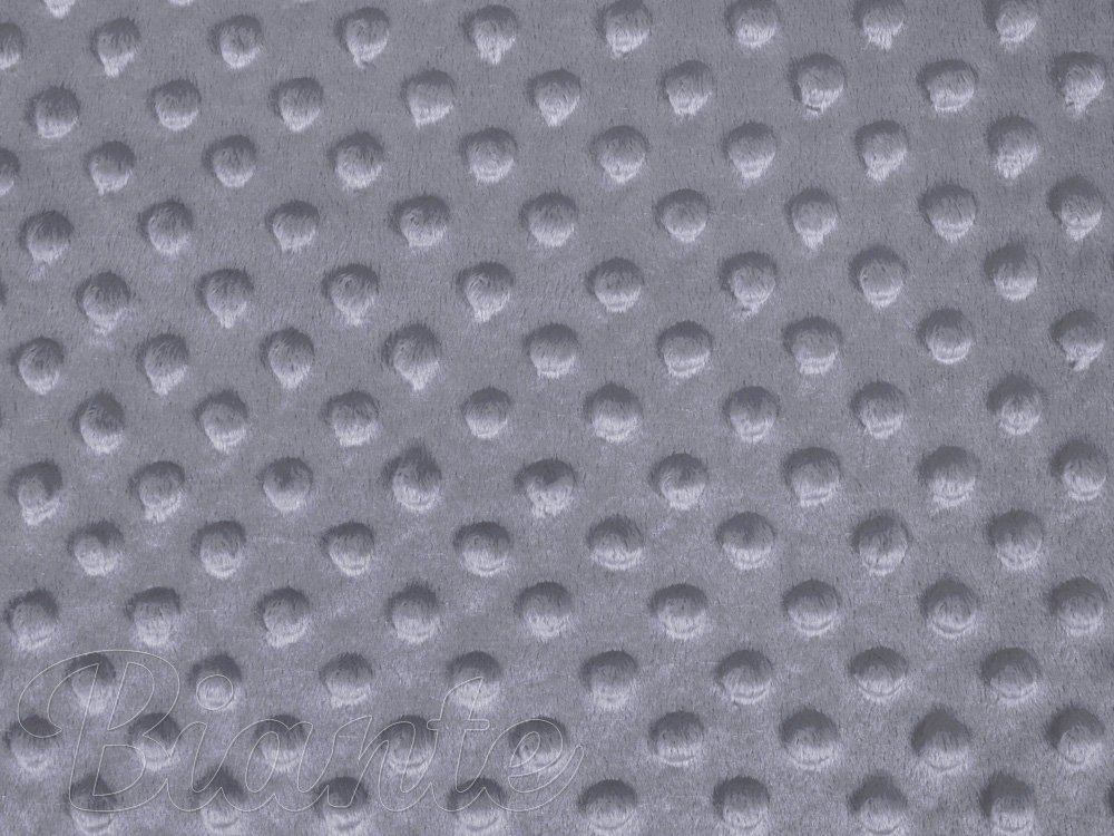 Dětská látka Minky 3D puntíky MKP-004 Tmavě šedá - šířka 150 cm - detail 6 - Biante.cz Dětská látka Minky 3D puntíky MKP-004 Tmavě šedá - šířka 150 cm - detail 6 - Biante.cz
