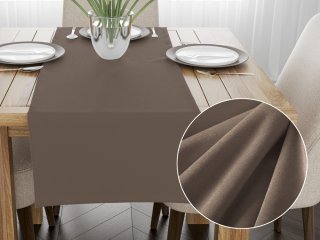 Sametový běhoun na stůl Velvet Premium SVP-005 Světle hnědý - Biante.cz Sametový běhoun na stůl Velvet Premium SVP-005 Světle hnědý - Biante.cz