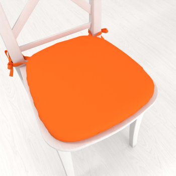 Oblý podsedák Rongo RG-035 Oranžový - 39x37x3 cm - Biante.cz
