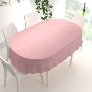 Sametový oválný ubrus Velvet Premium SVP-033 Starorůžový - detail 1 - Biante.cz