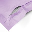 Bavlnená obliečka na vankúš s lemom Moni MO-061 Lila - detail 1 - Biante.sk
