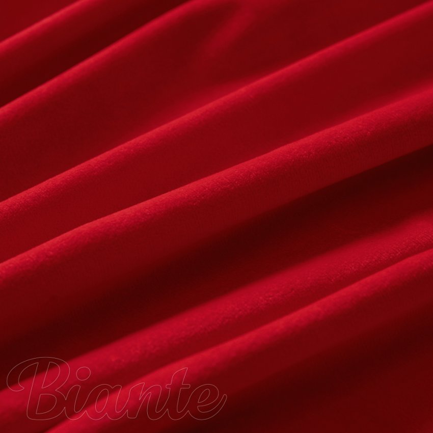 Sametová látka Velvet Premium SVP-051 Sytě červená - šířka 280 cm - detail 4 - Biante.cz