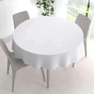 Teflonový kulatý ubrus Milano TF-094 - bílý - detail 1 - Biante.cz