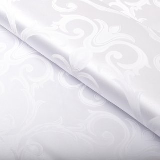 Dekorační látka Monako PM-125 Velký zámecký vzor bílý - šířka 320 cm - Biante.cz