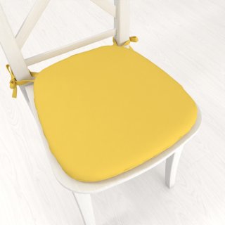 Oblý podsedák Rongo RG-090 Svetlo žltý - 39x37x3 cm - Biante.sk