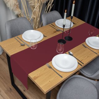 Dekorační běhoun na stůl Rongo RG-044 Tmavě bordó - detail 1 - Biante.cz