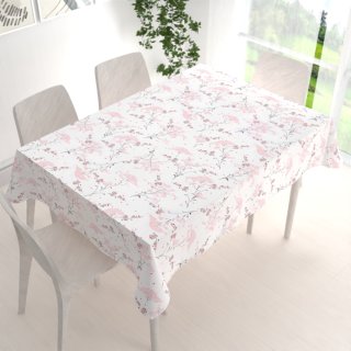 Bavlněný obdélníkový ubrus Sandra SA-088 Vínovo-růžové luční květiny na bílém - detail 1 - Biante.cz Bavlněný obdélníkový ubrus Sandra SA-088 Vínovo-růžové luční květiny na bílém - detail 1 - Biante.cz