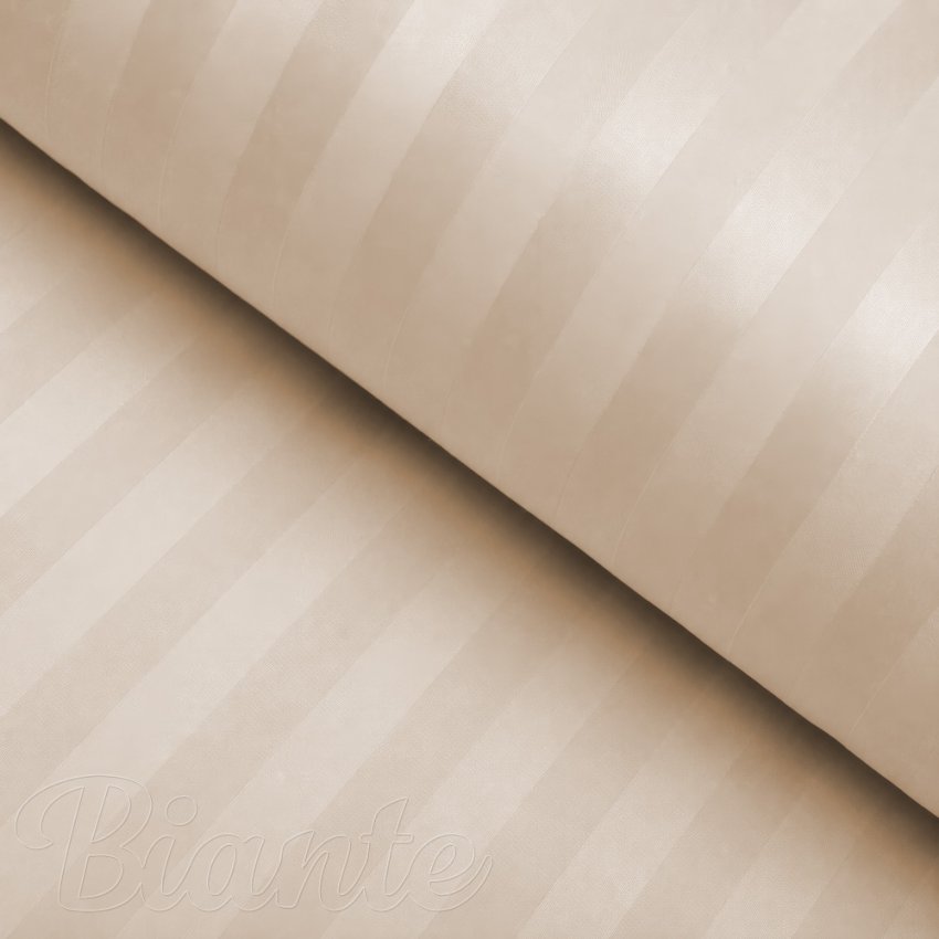 Damašek Atlas Gradl béžový - proužky 2 cm DM-018 - metráž šířka 150 cm - Biante.cz