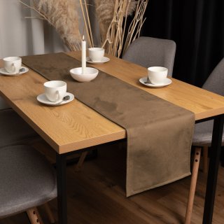 Behúň na stôl/imitácia brúsenej kože Alcantara ALC-015 Svetlo hnedý - detail 1 - Biante.sk Behúň na stôl/imitácia brúsenej kože Alcantara ALC-015 Svetlo hnedý - detail 1 - Biante.sk