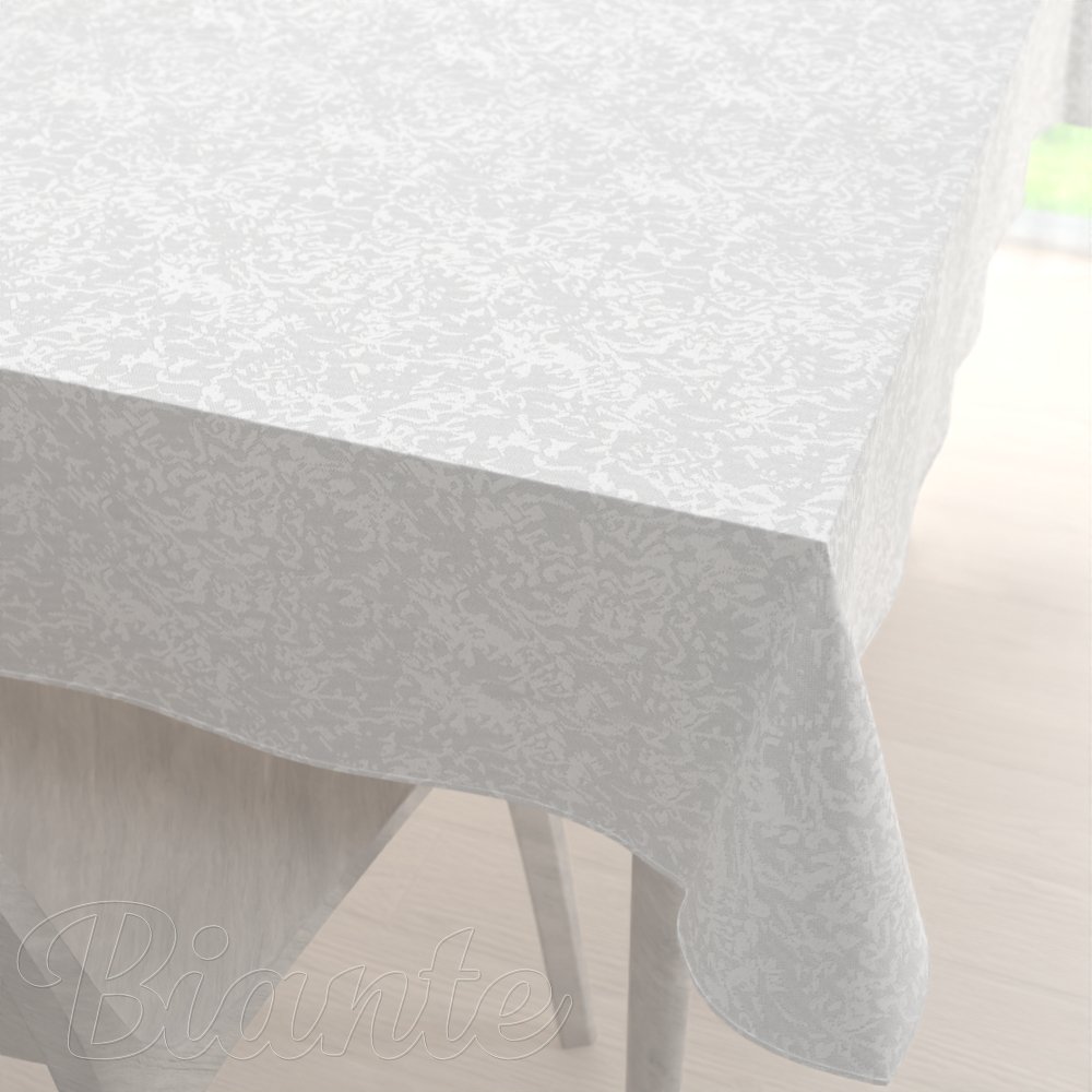 Velký teflonový obdélníkový ubrus TF-032 Venezia bílý - Biante.cz