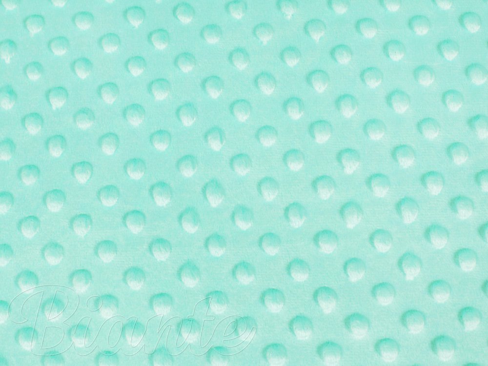Dětská látka Minky 3D puntíky MKP-003 Mintová - šířka 150 cm - detail 6 - Biante.cz Dětská látka Minky 3D puntíky MKP-003 Mintová - šířka 150 cm - detail 6 - Biante.cz