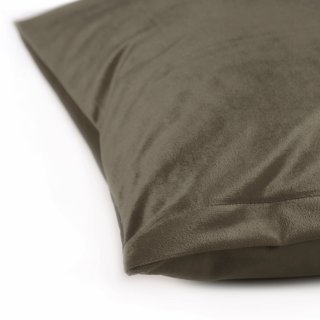 Zamatová obliečka na vankúš SV-031 Hnedá khaki - detail 1 - Biante.sk Zamatová obliečka na vankúš SV-031 Hnedá khaki - detail 1 - Biante.sk
