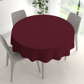 Dekorační kulatý ubrus BKU-115 Burgundský vínový - detail 1 - Biante.cz