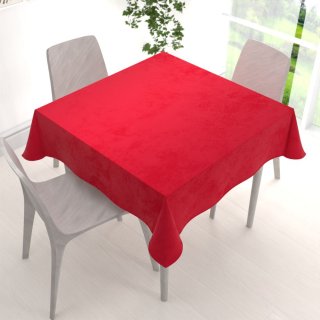 Velký sametový čtvercový ubrus Velvet Premium SVP-051 Sytě červený - detail 1 - Biante.cz Velký sametový čtvercový ubrus Velvet Premium SVP-051 Sytě červený - detail 1 - Biante.cz