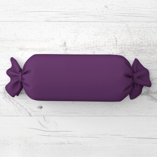 Polštář válec bonbon Rongo RG-064 Tmavě fialový - Biante.cz