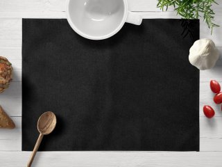 Prostírání na stůl/imitace broušené kůže Alcantara ALC-012 Černé - Biante.cz Prostírání na stůl/imitace broušené kůže Alcantara ALC-012 Černé - Biante.cz