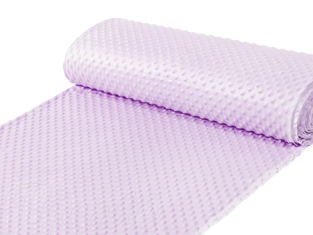 Dětská látka Minky 3D puntíky MKP-002 Fialová lila - šířka 150 cm - detail 2 - Biante.cz Dětská látka Minky 3D puntíky MKP-002 Fialová lila - šířka 150 cm - detail 2 - Biante.cz