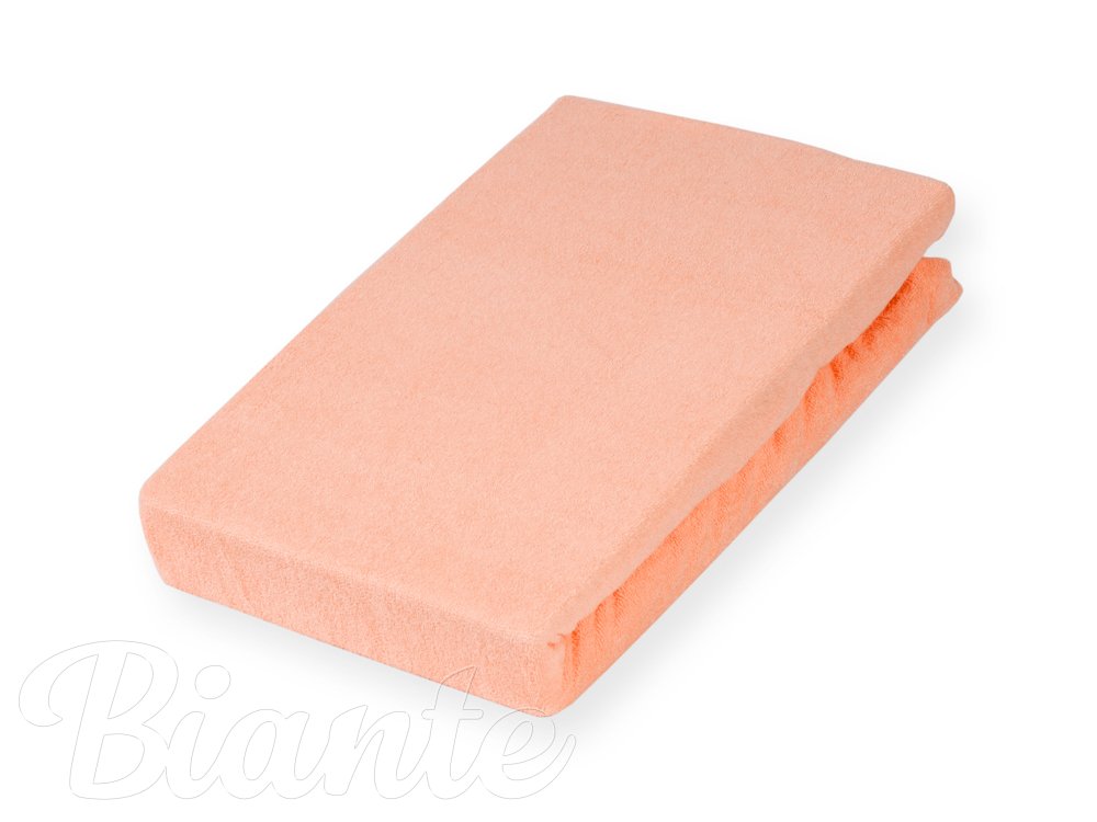 Dětské froté napínací prostěradlo do postýlky FR-005 Světle broskvové - detail 3 - Biante.cz