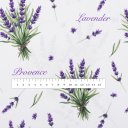 Dekorační látka Rongo RGP-508 Snítky levandulí Provence na bílém - šířka 155 cm - detail 4 - Biante.cz