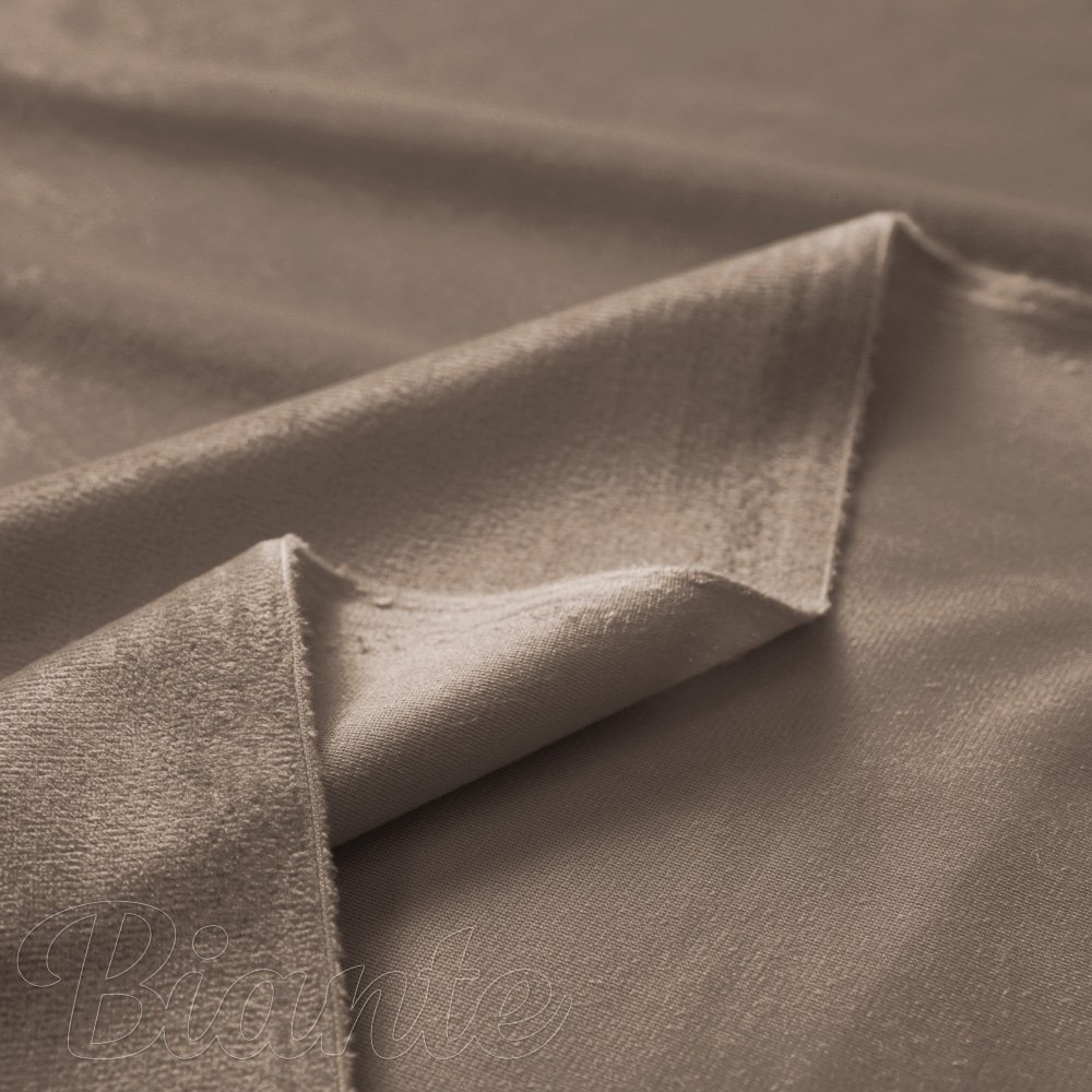 Zamatová látka Velvet Prémium SVP-005 Svetlo hnedá - šírka 280 cm - detail 5 - Biante.sk