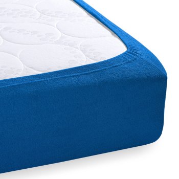 Froté napínací prostěradlo na vysokou matraci FR-016 Modré - detail 1 - Biante.cz Froté napínací prostěradlo na vysokou matraci FR-016 Modré - detail 1 - Biante.cz